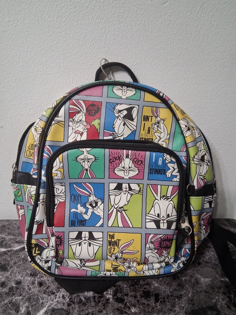 Looney Tunes Bunny Comic Panel Mini Backpack - Multicolor